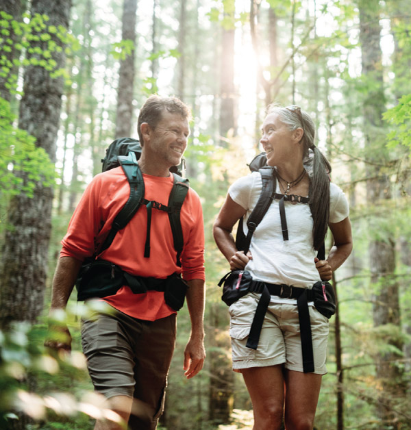 Hiking in the Woods